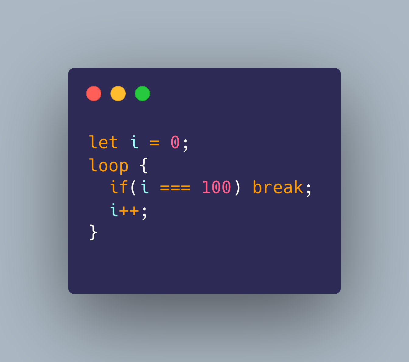 Rusty loop in JavaScript